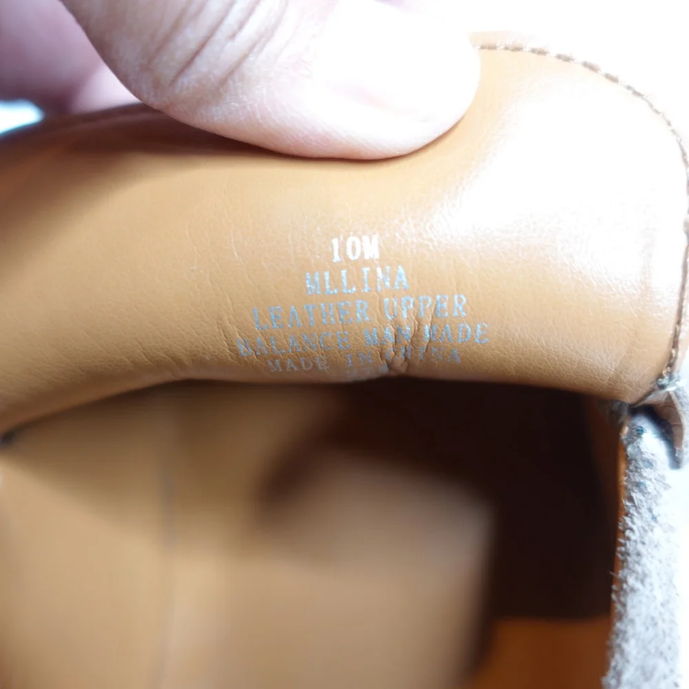 Marc Fisher Lina Platform Suede Loafers Natural Brown Women's Shoes Size 10M